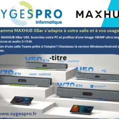 USB ou Android /Windows ? La gamme MAXHUB XBar s’adapte à votre salle et à vos usages.